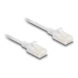 Delock - Patch kabel - RJ-45 (M) do RJ-45 (M) - 50 cm - 3.6 mm - U/UTP, nestínený - CAT 6a - neobsahuje halogen, lisovaný