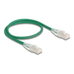Delock - Sítový kabel - RJ-45 (M) do RJ-45 (M) - 50 cm - 4.9 mm - U/FTP - CAT 6a - neobsahuje halogen, provedení bez hrbolku