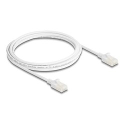 Delock - Patch kabel - RJ-45 (M) do RJ-45 (M) - 2 m - 3.6 mm - U/UTP, nestínený - CAT 6a - neobsahuje halogen, lisovaný