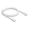 Delock - Patch kabel - RJ-45 (M) do RJ-45 (M) - 2 m - 3.6 mm - U/UTP, nestínený - CAT 6a - neobsahuje halogen, lisovaný