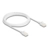 Delock - Sítový kabel - RJ-45 (M) do RJ-45 (M) - 3 m - 3.6 mm - U/UTP, nestínený - CAT 6a - neobsahuje halogen, provedení bez