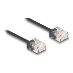 Delock - Patch kabel - RJ-45 (M) do RJ-45 (M) - 3 m - 2.6 mm - UTP - CAT 6 - rychlost prenosu dat až 1 Gb/s, ultra-tenký - cerná