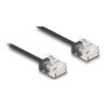 Delock - Patch kabel - RJ-45 (M) do RJ-45 (M) - 3 m - 2.6 mm - UTP - CAT 6 - rychlost prenosu dat až 1 Gb/s, ultra-tenký - cerná