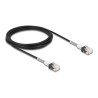 Delock - Patch kabel - RJ-45 (M) do RJ-45 (M) - 3 m - 3 mm - UTP - CAT 6a - neobsahuje halogen, lisovaný, tenký - cerná