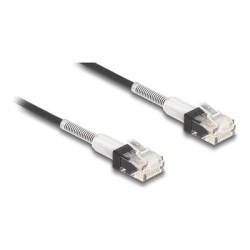 Delock - Patch kabel - RJ-45 (M) do RJ-45 (M) - 2 m - 3 mm - UTP - CAT 6a - neobsahuje halogen, rychlost prenosu dat až 10