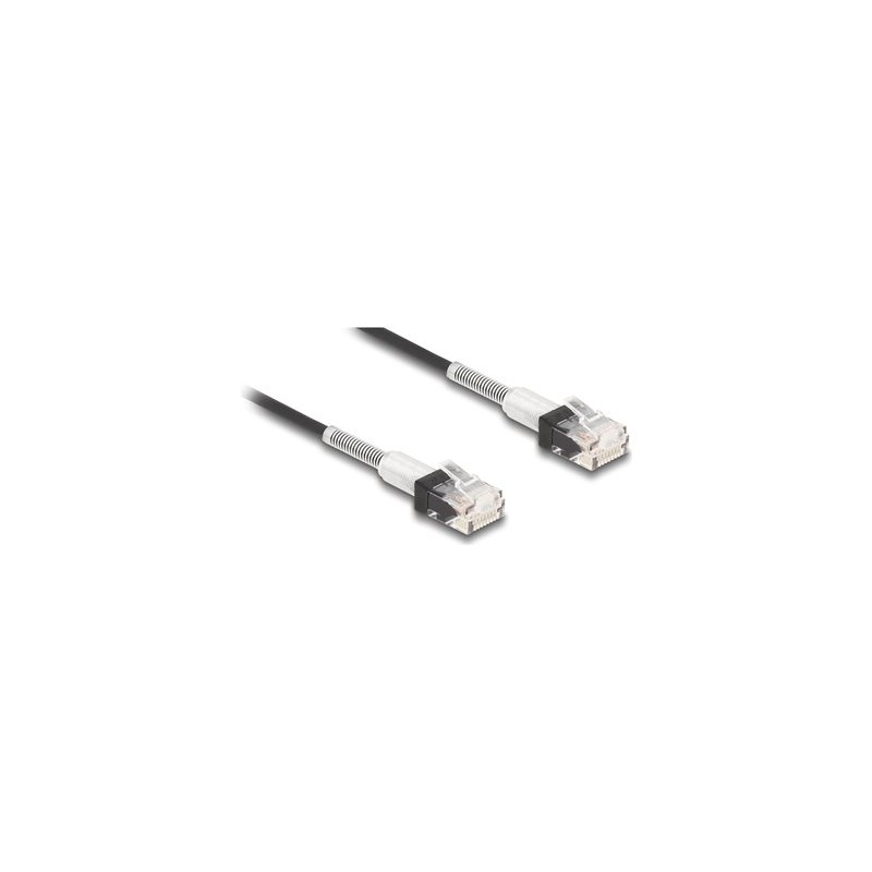 Delock - Patch kabel - RJ-45 (M) do RJ-45 (M) - 2 m - 3 mm - UTP - CAT 6a - neobsahuje halogen, rychlost prenosu dat až 10