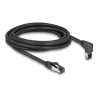 Delock - Patch kabel - RJ-45 (M) zahnutý nahoru do RJ-45 (M) rovné - 3 m - 6.2 mm - S/FTP - CAT 8.1 - neobsahuje halogen