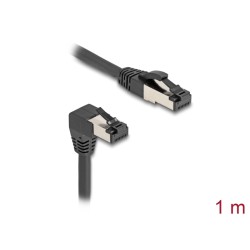 Delock - Patch kabel - RJ-45 (M) dolu zahnutý do RJ-45 (M) prímý, bez zacvaknutí - 1 m - 6.2 mm - S/FTP - CAT 8.1 - neobsahuje