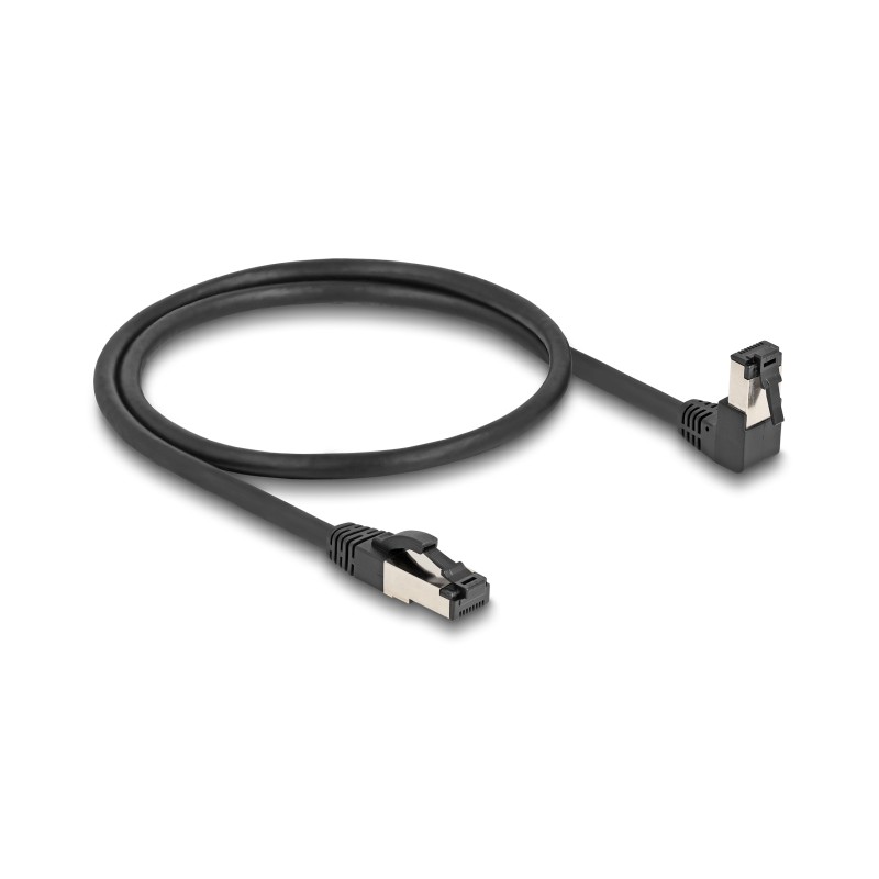 Delock - Patch kabel - RJ-45 (M) dolu zahnutý do RJ-45 (M) prímý, bez zacvaknutí - 50 cm - 6.2 mm - S/FTP - CAT 8.1
