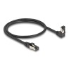 Delock - Patch kabel - RJ-45 (M) dolu zahnutý do RJ-45 (M) prímý, bez zacvaknutí - 50 cm - 6.2 mm - S/FTP - CAT 8.1