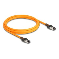 Delock - Patch kabel - RJ-45 (M) do RJ-45 (M) - 2 m - 6.2 mm - S/FTP - CAT 6a - neobsahuje halogen, provedení bez hrbolku