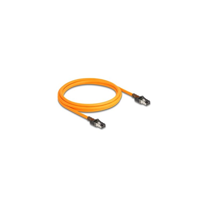 Delock - Patch kabel - RJ-45 (M) do RJ-45 (M) - 2 m - 6.2 mm - S/FTP - CAT 6a - neobsahuje halogen, provedení bez hrbolku