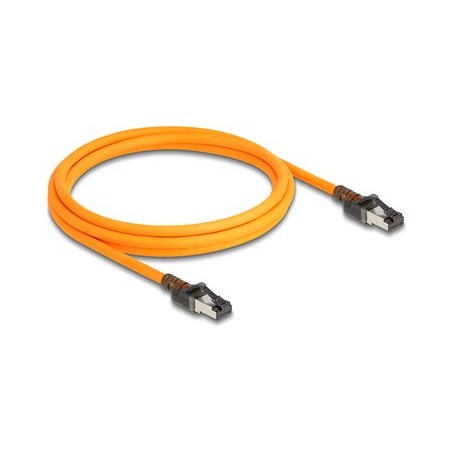 Delock - Patch kabel - RJ-45 (M) do RJ-45 (M) - 2 m - 6.2 mm - S/FTP - CAT 6a - neobsahuje halogen, provedení bez hrbolku