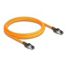 Delock - Patch kabel - RJ-45 (M) do RJ-45 (M) - 2 m - 6.2 mm - S/FTP - CAT 6a - neobsahuje halogen, provedení bez hrbolku