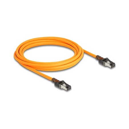 Delock - Sítový kabel - RJ-45 (M) do RJ-45 (M) - 3 m - 6.2 mm - S/FTP - CAT 6a - neobsahuje halogen, funkce vyhledávání portu