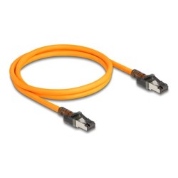 Delock - Sítový kabel - RJ-45 (M) do RJ-45 (M) - 1 m - 6.2 mm - S/FTP - CAT 6a - neobsahuje halogen, funkce vyhledávání portu