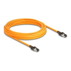 Delock - Patch kabel - RJ-45, 24 pin USB-C do RJ-45, 24 pin USB-C - 7.5 m - 6.2 mm - S/FTP - neobsahuje halogen, rychlost