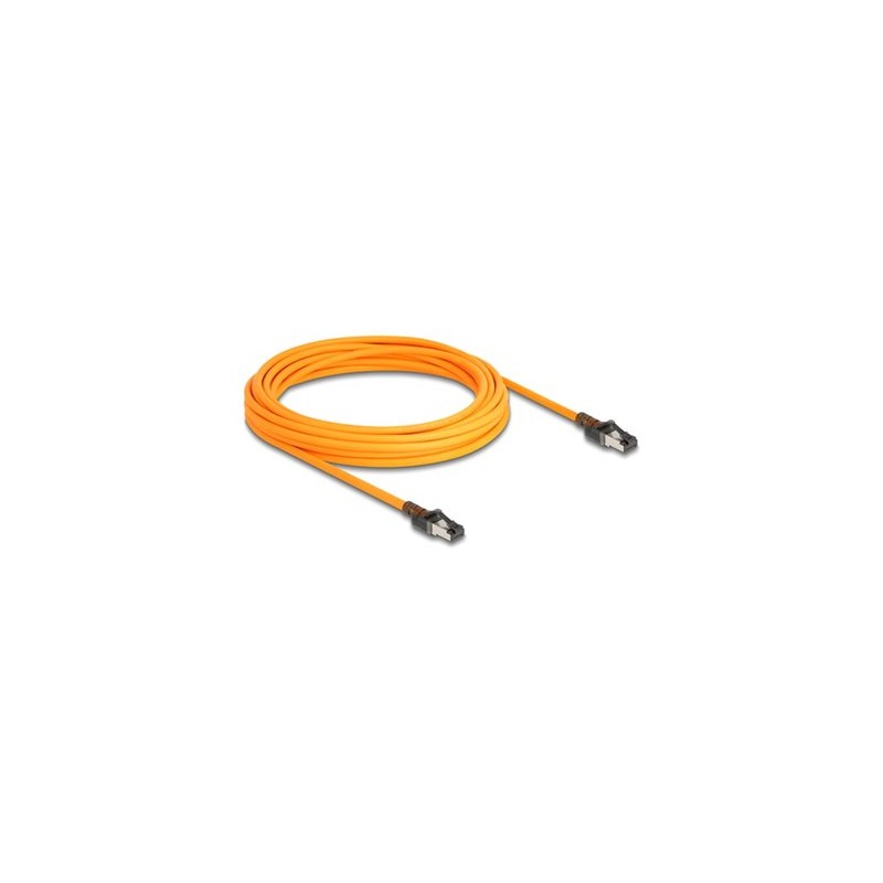 Delock - Patch kabel - RJ-45, 24 pin USB-C do RJ-45, 24 pin USB-C - 7.5 m - 6.2 mm - S/FTP - neobsahuje halogen, rychlost