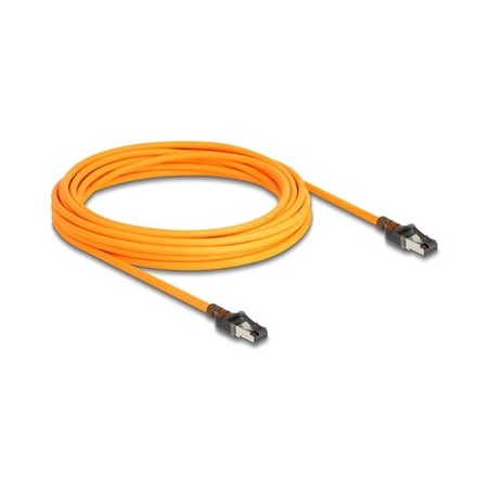 Delock - Patch kabel - RJ-45, 24 pin USB-C do RJ-45, 24 pin USB-C - 7.5 m - 6.2 mm - S/FTP - neobsahuje halogen, rychlost