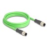 Delock - Sítový kabel - 4 piny M12 (M) do 4 piny M12 (M) - 2 m - 6.5 mm - SF/UTP - D-kódovaný - zelená