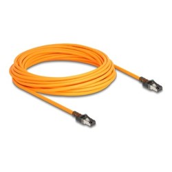 Delock - Patch kabel - RJ-45 (M) do RJ-45 (M) - 10 m - 6.2 mm - S/FTP - CAT 6a - bootovaný, neobsahuje halogen, provedení bez