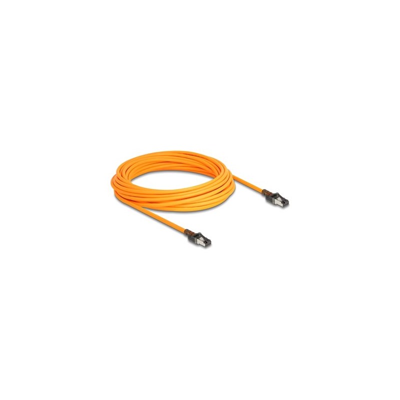 Delock - Patch kabel - RJ-45 (M) do RJ-45 (M) - 10 m - 6.2 mm - S/FTP - CAT 6a - bootovaný, neobsahuje halogen, provedení bez