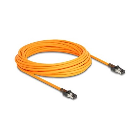 Delock - Patch kabel - RJ-45 (M) do RJ-45 (M) - 10 m - 6.2 mm - S/FTP - CAT 6a - bootovaný, neobsahuje halogen, provedení bez