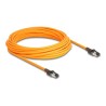 Delock - Patch kabel - RJ-45 (M) do RJ-45 (M) - 10 m - 6.2 mm - S/FTP - CAT 6a - bootovaný, neobsahuje halogen, provedení bez
