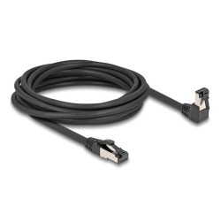 Delock - Patch kabel - RJ-45 (M) dolu zahnutý do RJ-45 (M) prímý, bez zacvaknutí - 5 m - 6.2 mm - S/FTP - CAT 8.1 - neobsahuje