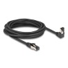 Delock - Patch kabel - RJ-45 (M) dolu zahnutý do RJ-45 (M) prímý, bez zacvaknutí - 5 m - 6.2 mm - S/FTP - CAT 8.1 - neobsahuje