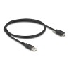 Delock - Kabel USB - USB (M) do mini-USB typ B (M) - USB 2.0 - 1 m - krídlové šrouby - cerná