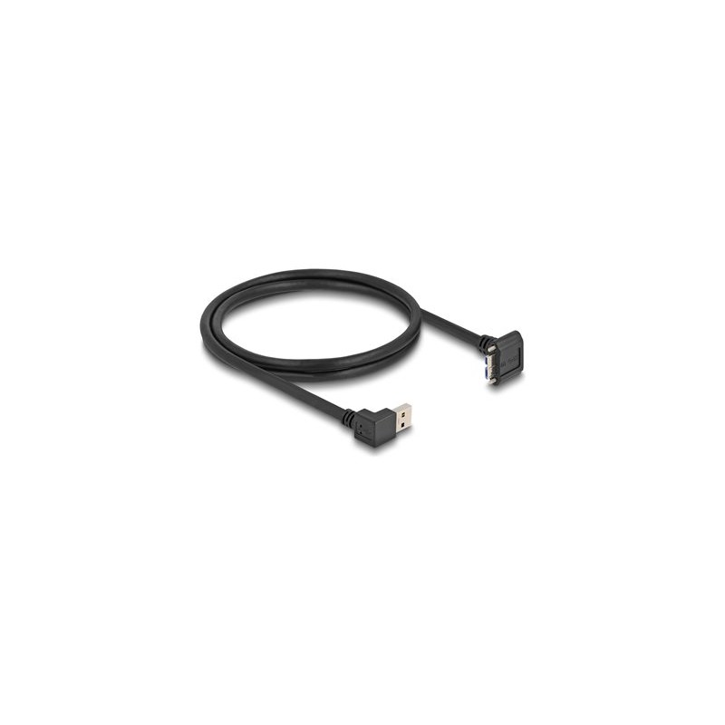 Delock - Kabel USB - USB typ A (M) dolu zahnutý do Micro-USB Type B (M) zkosené - USB 3.0 - 1 m - up to 5 Gbps data transfer