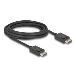 Delock - Kabel DisplayPort - DisplayPort (M) do DisplayPort (M) - DisplayPort 2.1 - 3 m - podpora 8K60Hz, rychlost prenosu dat