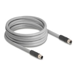 Delock - Kabel senzoru - 5 pin M12 (M) do 5 pin M12 (F) - 63 V - 16 A - 5 m - neobsahuje halogen, bez silikonu, L-kódovaný