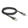 Delock - USB kabel - USB (M) do 24 pin USB-C (M) - USB 2.0 - 20 V - 3 A - 2 m - cerná