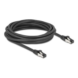 Delock - Patch kabel - RJ-45 (M) do RJ-45 (M) - 5 m - 6 mm - SFTP, PiMF - CAT 8.1 - neobsahuje halogen, lisovaný, provedení bez