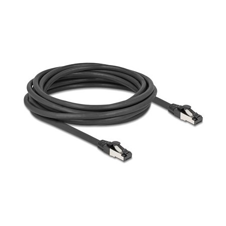 Delock - Patch kabel - RJ-45 (M) do RJ-45 (M) - 5 m - 6 mm - SFTP, PiMF - CAT 8.1 - neobsahuje halogen, lisovaný, provedení bez