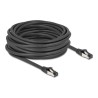 Delock - Patch kabel - RJ-45 (M) do RJ-45 (M) - 10 m - 6 mm - SFTP, PiMF - CAT 8.1 - neobsahuje halogen, lisovaný, provedení