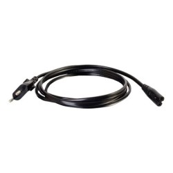 C2G Non-Polarised Power Cord - Elektrický kabel - power IEC 60320 C7 do power CEE 7/7 (M) - AC 250 V - 1 m - lisovaný - černá