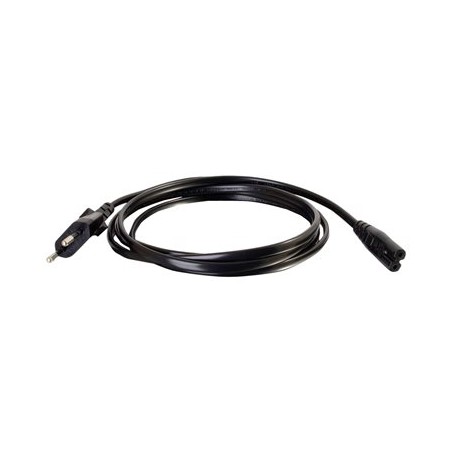C2G Non-Polarised Power Cord - Elektrický kabel - power IEC 60320 C7 do power CEE 7/7 (M) - AC 250 V - 1 m - lisovaný - černá