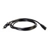 C2G Non-Polarised Power Cord - Elektrický kabel - power IEC 60320 C7 do power CEE 7/7 (M) - AC 250 V - 1 m - lisovaný - černá
