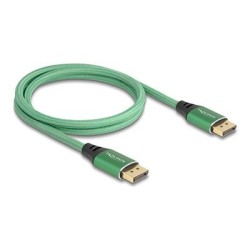 Delock - Kabel DisplayPort - DisplayPort (M) do DisplayPort (M) - DisplayPort 2.1 - 1 m - Podpora 16K60hz - zelená
