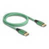 Delock - Kabel DisplayPort - DisplayPort (M) do DisplayPort (M) - DisplayPort 2.1 - 1 m - Podpora 16K60hz - zelená