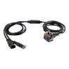 C2G Power Cord Splitter - Separátor k napájení - BS 1363 (M) do power IEC 60320 C13 - AC 250 V - 3 m - lisovaný - černá - Velká