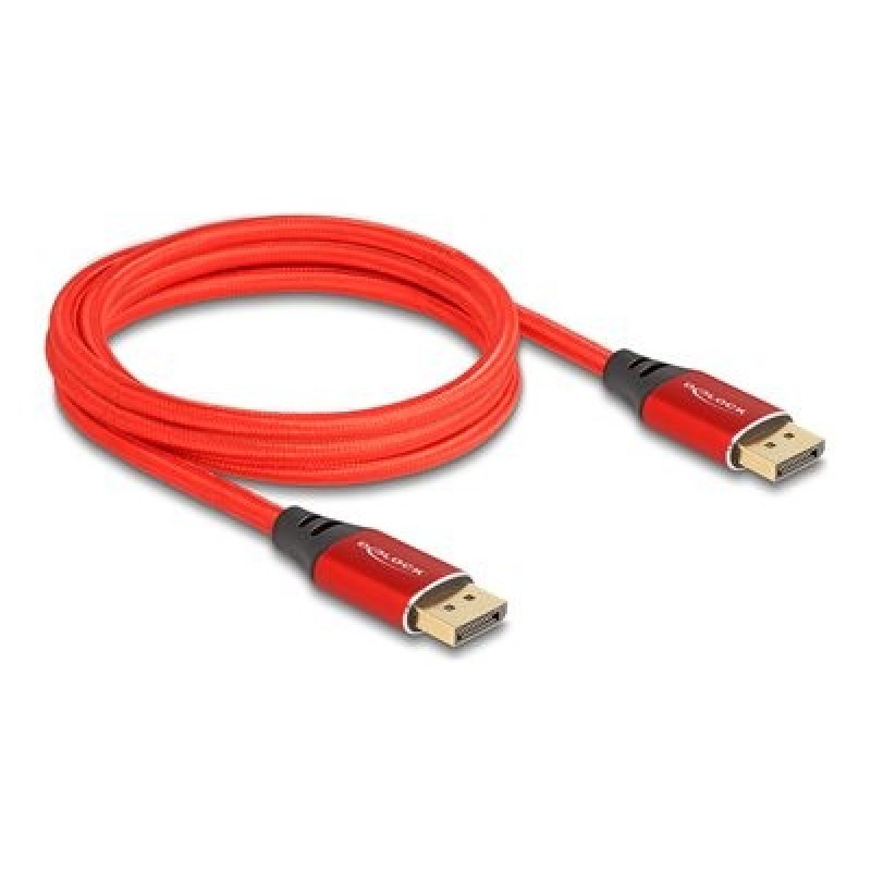 Delock - Kabel DisplayPort - DisplayPort (M) do DisplayPort (M) - DisplayPort 2.1 - 2 m - rychlost prenosu dat až 40 Gbps