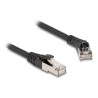 Delock - Patch kabel - RJ-45 (M) pravouhlý do RJ-45 (M) rovné - 2 m - 6 mm - S/FTP - CAT 8.1 - bootovaný, neobsahuje halogen