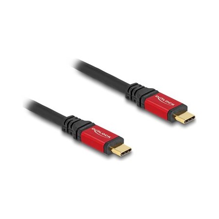Delock - USB kabel - 24 pin USB-C (M) do 24 pin USB-C (M) - USB4 / Thunderbolt 3 / DisplayPort 1.4a - 20 V - 5 A - 50 cm - USB