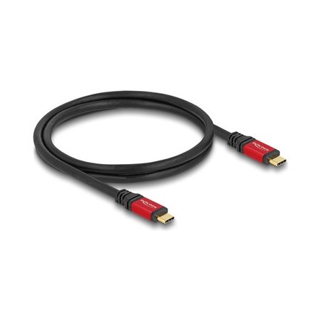 Delock - USB kabel - 24 pin USB-C (M) do 24 pin USB-C (M) - USB 3.2 / Thunderbolt 3 - 20 V - 5 A - 80 cm - USB napájení (100W)