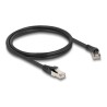 Delock - Patch kabel - RJ-45 (M) pravouhlý do RJ-45 (M) rovné - 1 m - 6 mm - S/FTP - CAT 8.1 - bootovaný, neobsahuje halogen