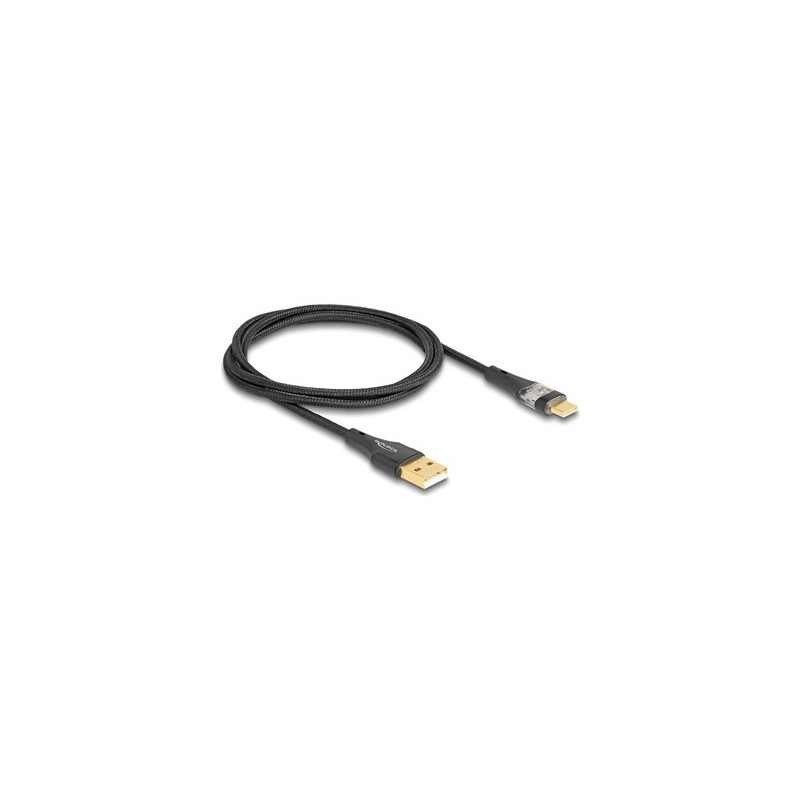 Delock - USB kabel - USB (M) do 24 pin USB-C (M) - USB 2.0 - 20 V - 3 A - 1 m - cerná